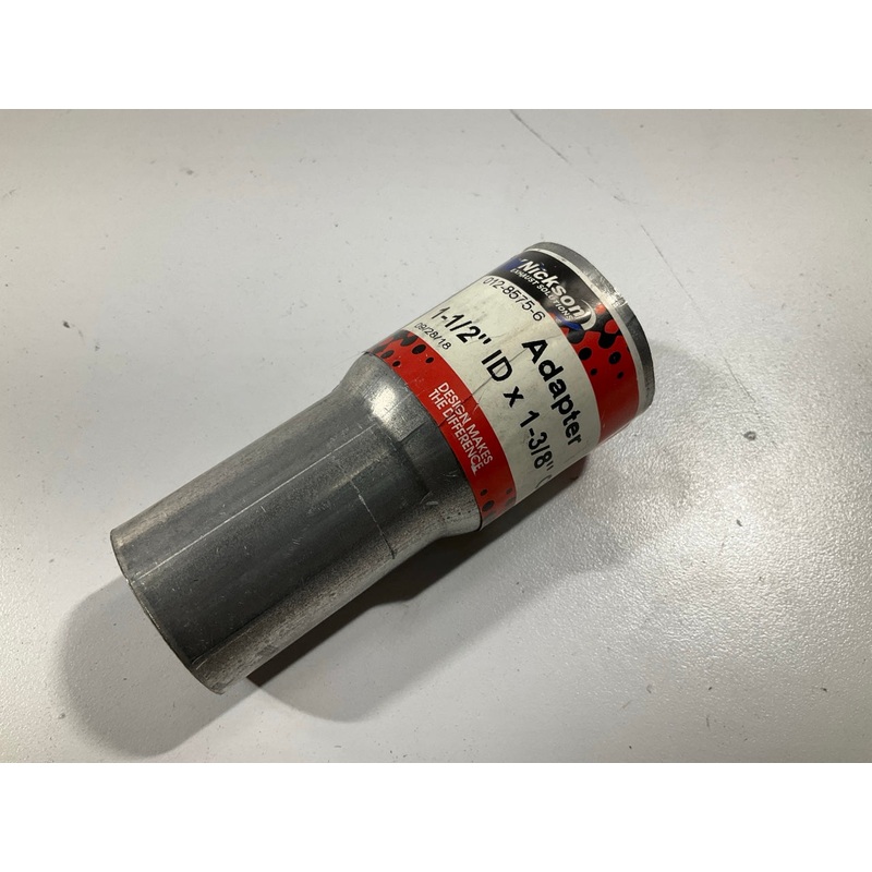 Nickson 17520 Aluminized Steel Exhaust Pipe Adaptwer 1-1/2'' ID X 1-3/8'' OD