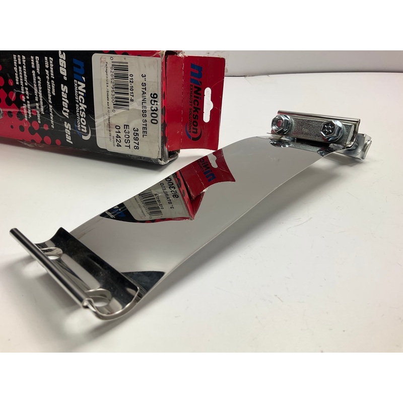 Nickson 95300 3'' Easy-Seal Exhaust Band Clamp, Stainless Steel E30ST