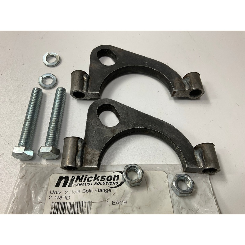 Nickson 15106 - 2-1/8'' ID Exhaust Flange (2.125'' ID),  2 Hole Flat Split