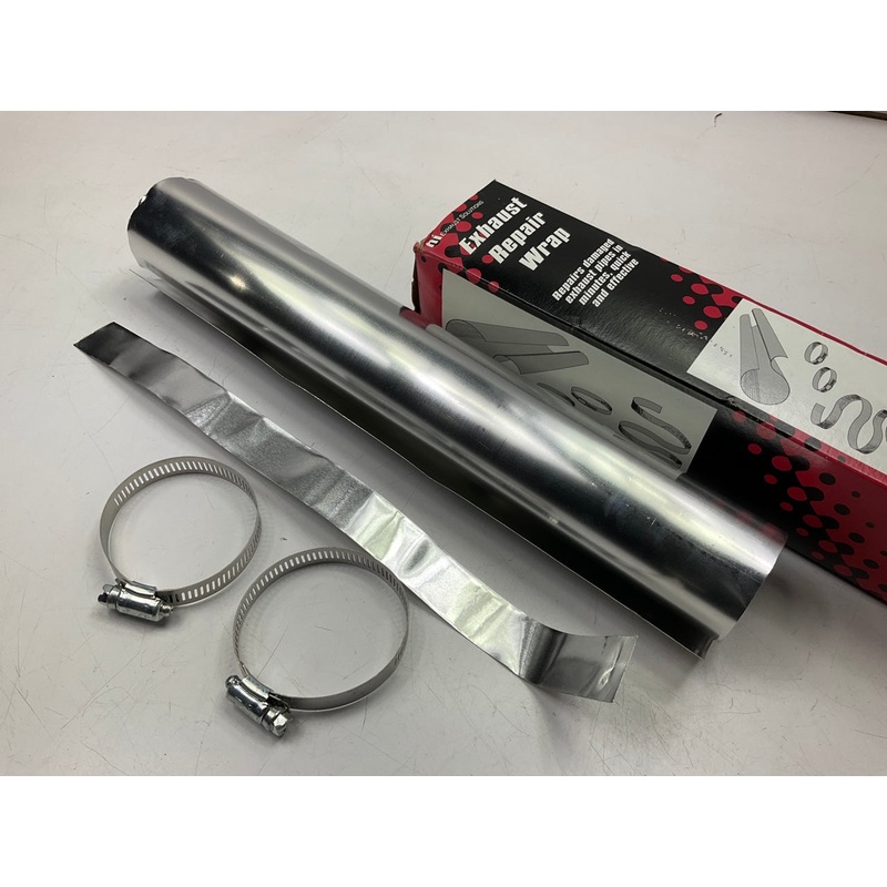 Nickson 17050 Exhaust Repair Wrap Kit - 14''x14'' Aluminum, 2 Clamps, & Tape