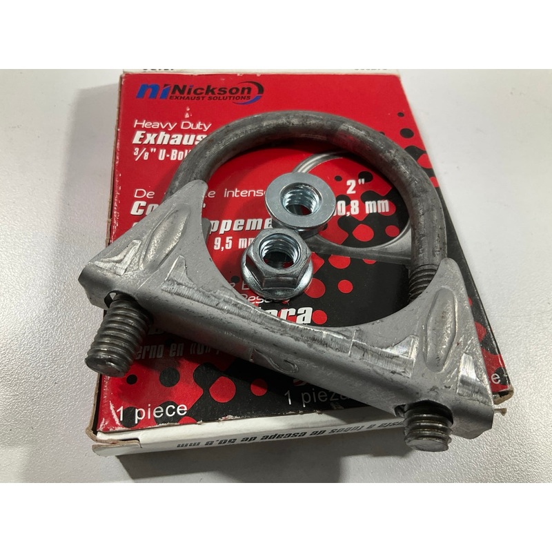 Nickson 17124 Heavy Duty Exhaust Clamp 2'' With 3/8'' U-Bolt