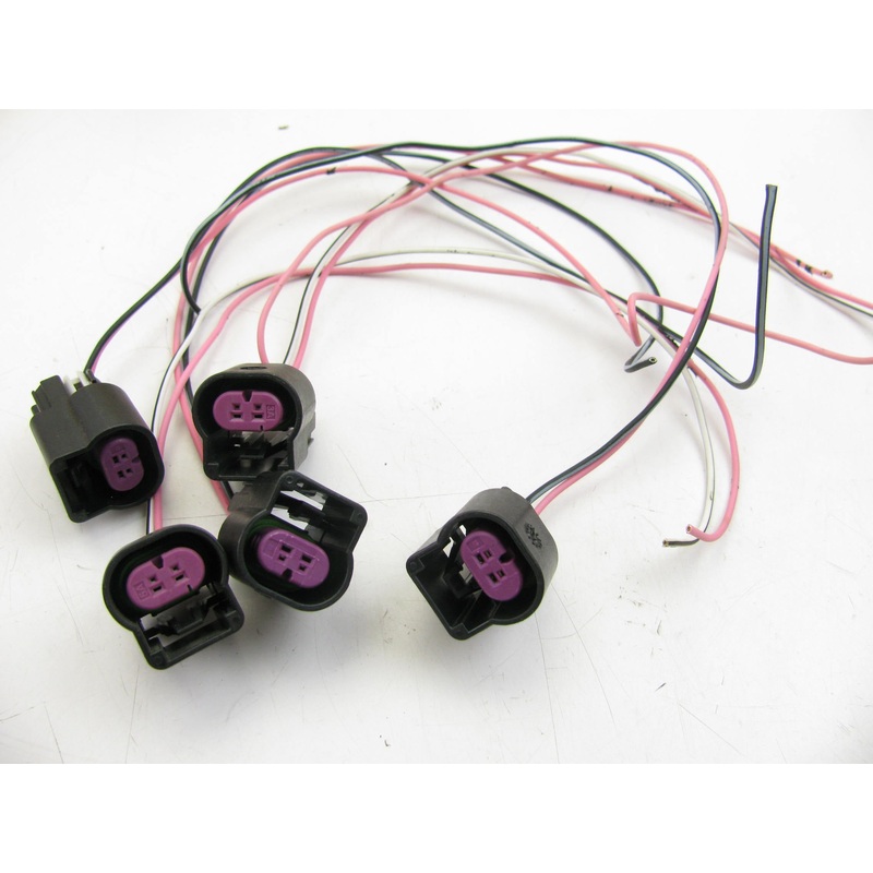 5 PACK - Delphi GT150 2-Pin Fluid Temperature Sensor Connector Pigtail Plug Kit