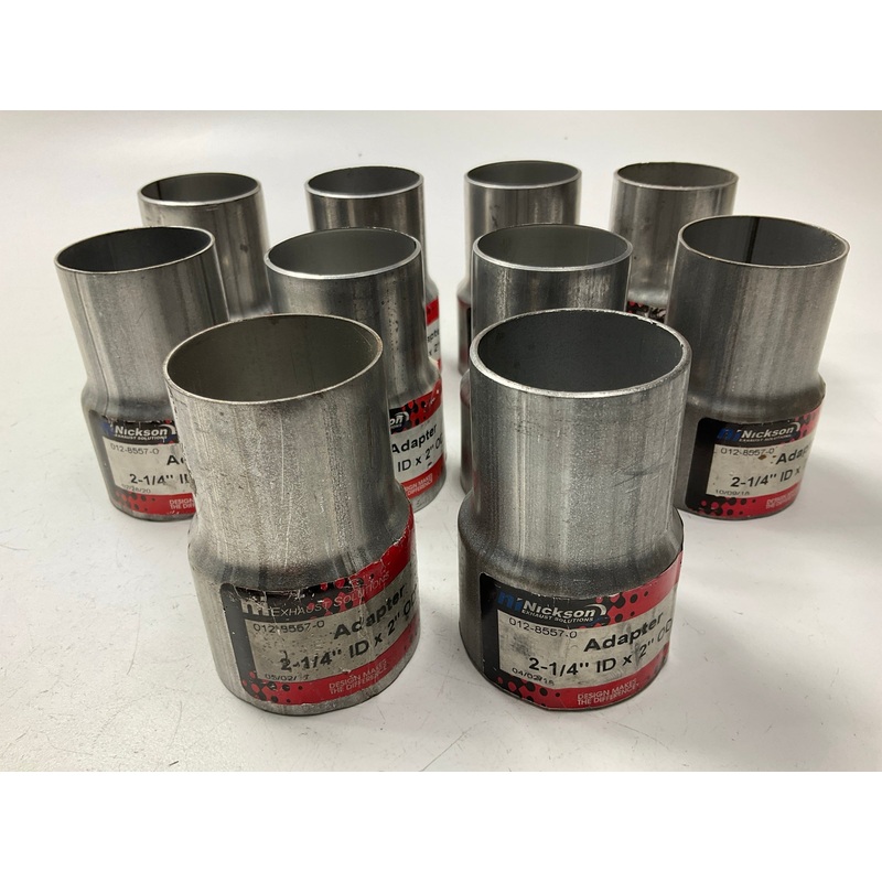 (10) Nickson 17502 Exhaust Pipe Adapters - 2-1/4'' ID X 2'' OD