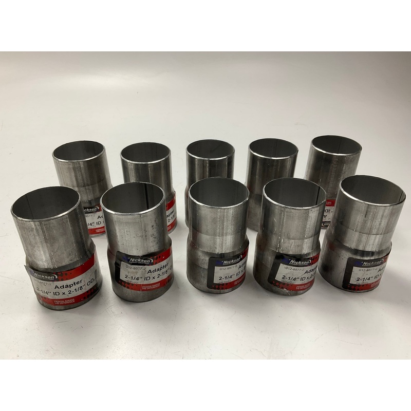 (10) Nickson 17521 Exhaust Pipe Adapters - 2-1/4'' ID X 2-1/8'' OD