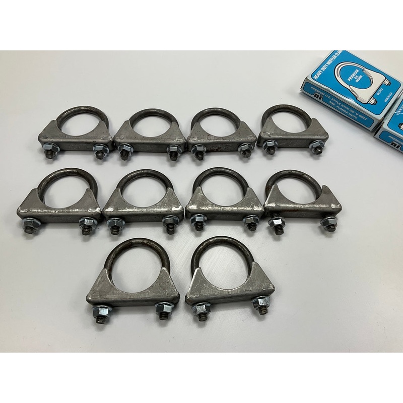 (10) Nickson 511174  1-3/4 Inch Steel Exhaust Clamps (1.75'')