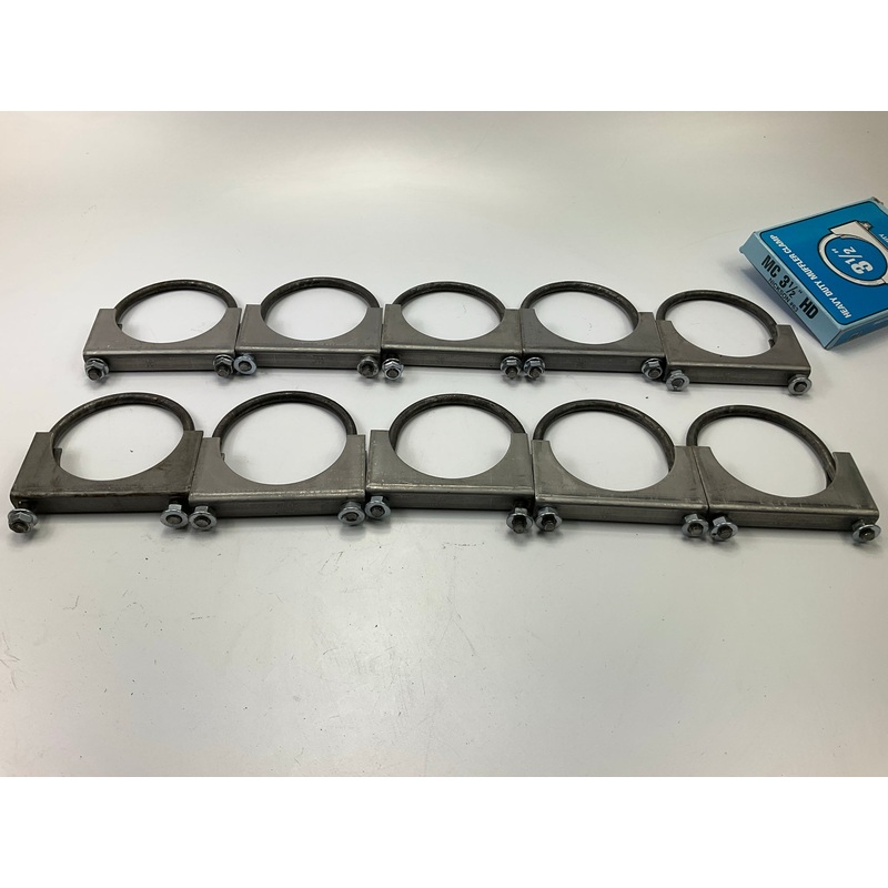 (10) Nickson 63 Heavy Duty Exhaust Clamps - 3-1/2'' (3.5'')