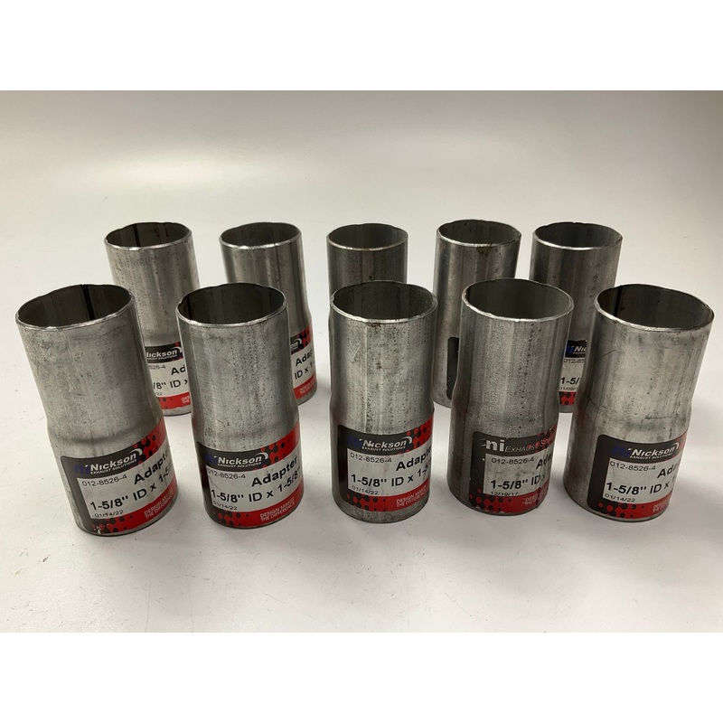 (10) Pack - Nickson 17539 Exhaust Pipe Adapter - 1-5/8'' ID X 1-5/8'' OD