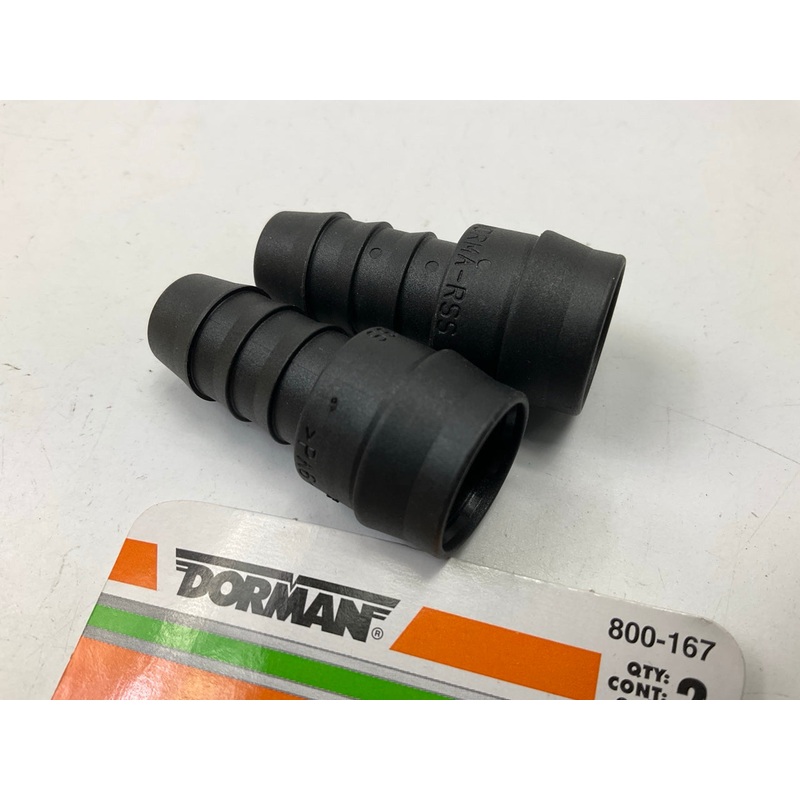 (2) Dorman 800-167 Crankcase Ventilation Hose Connectors, Straight To 12mm Barb
