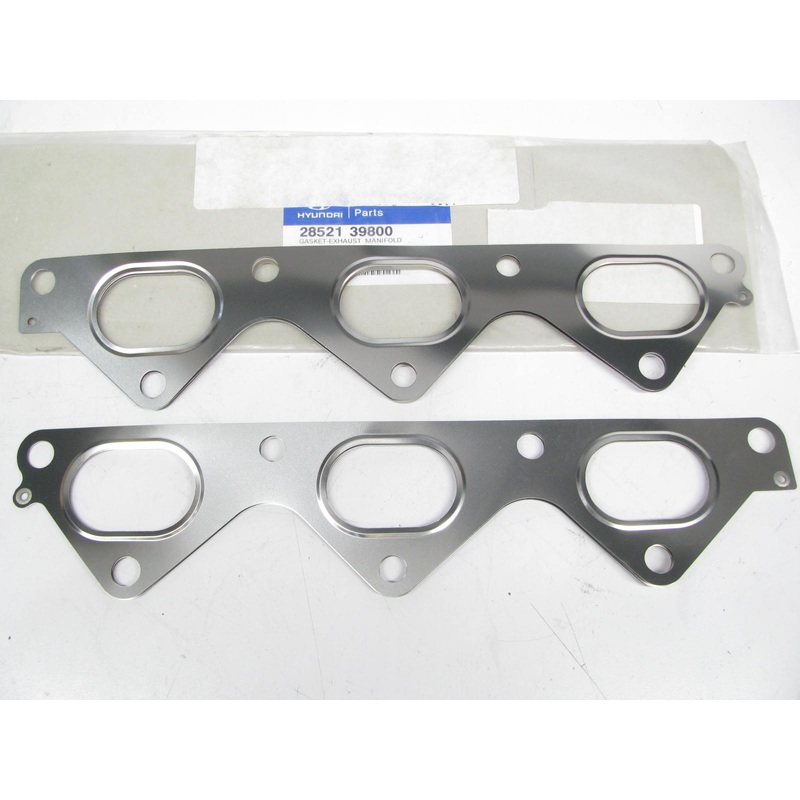 (2) NEW OEM 2852139800 Exhaust Manifold Gaskets For 2003-2006 Hyundai 3.5L V6