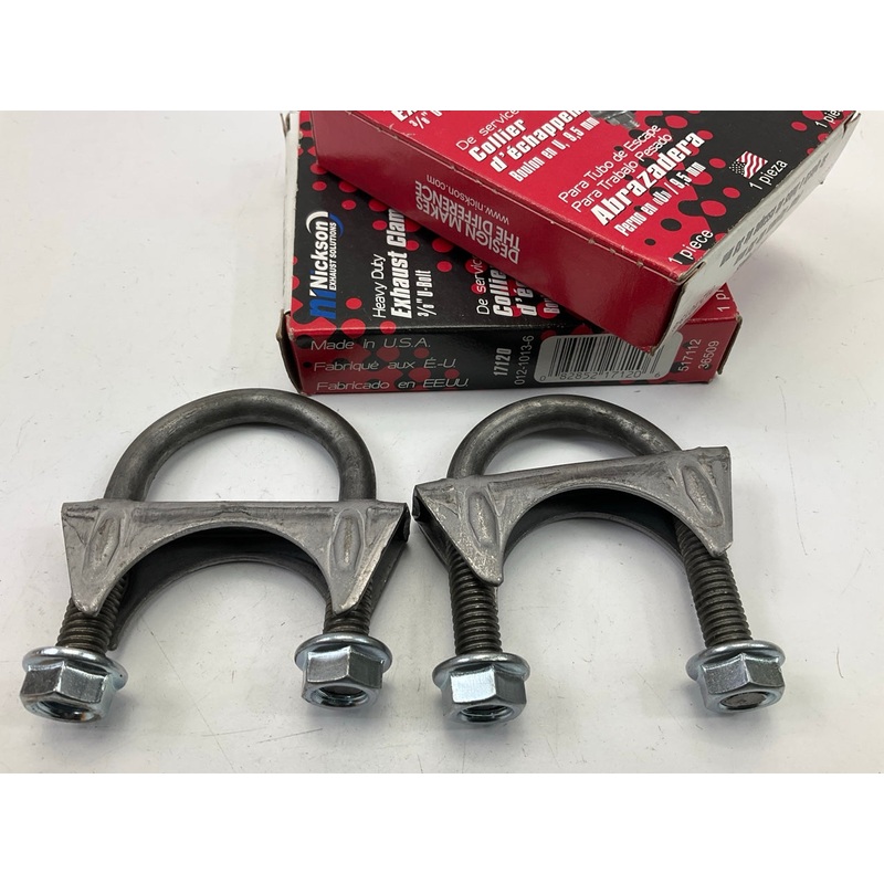 (2) Nickson 17120 Heavy Duty 1-1/2'' Exhaust Clamps