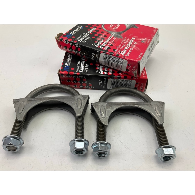 (2) Nickson 17123 1-7/8'' Exhaust Clamps