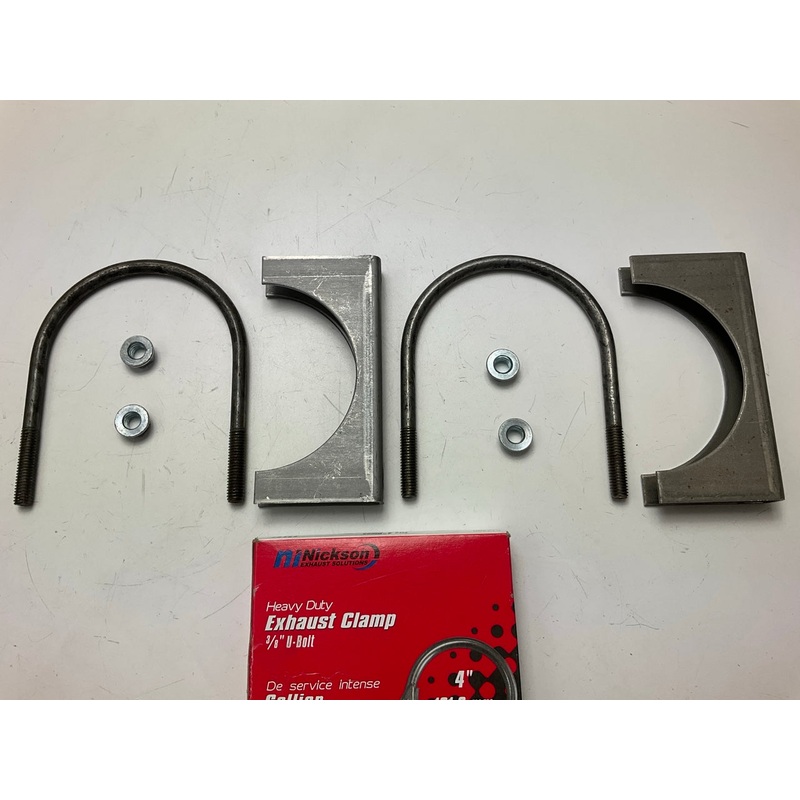 (2) Nickson 17131 4 Inch Pipe Exhaust Clamps - 4''