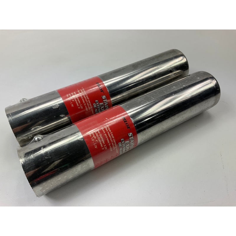 (2) Pilot PM-5123 Bolt-on Stainless Steel Exhaust Tip For 1.5''-1.75''