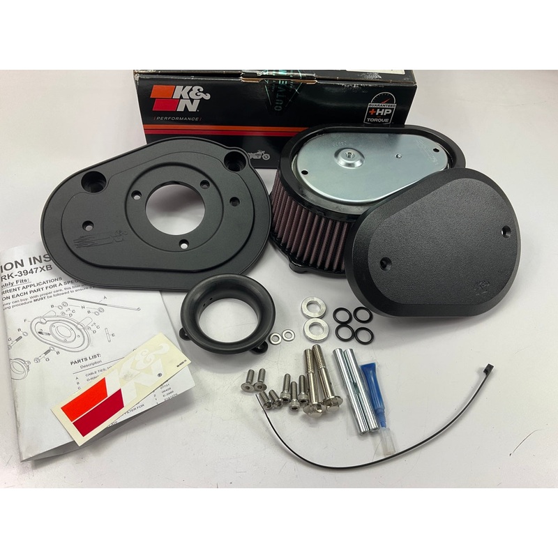K&N RK-3947XB High Flow Performance Air Intake System For Harley Davidson