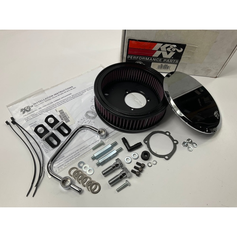 K&N RK3903 Chrome Air Intake System For 91-97 Harley Davidson Sportster XL1200C