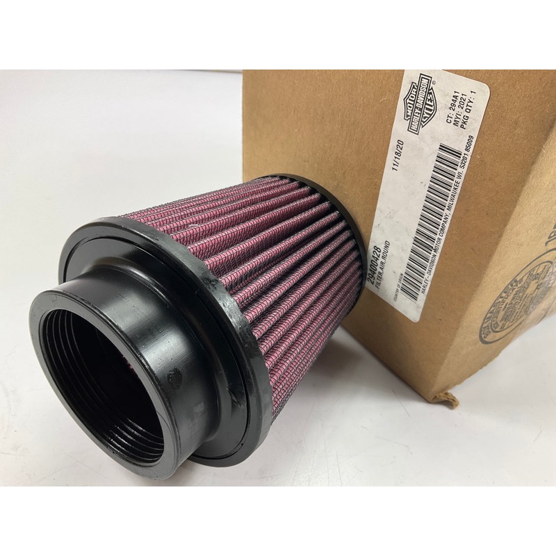 Screamin Eagle High Flow Air Filter For Custom Harley 2-1/2'' Inlet, 4-3/4'' Tall