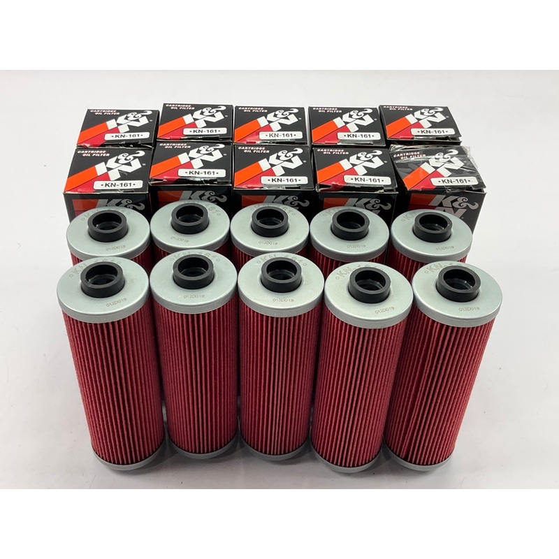 (10) K&N KN161 Oil Filters For BMW Airhead Motorcycle (without Oil Cooler)