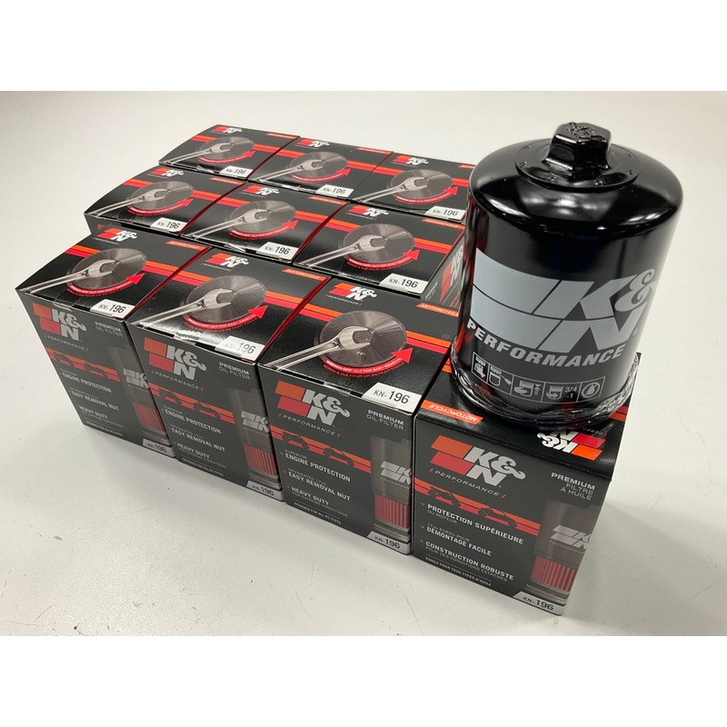 (10) K&N KN196 Performance Oil Filters For Baldwin B1402, Wix 51357, Fram PH5343