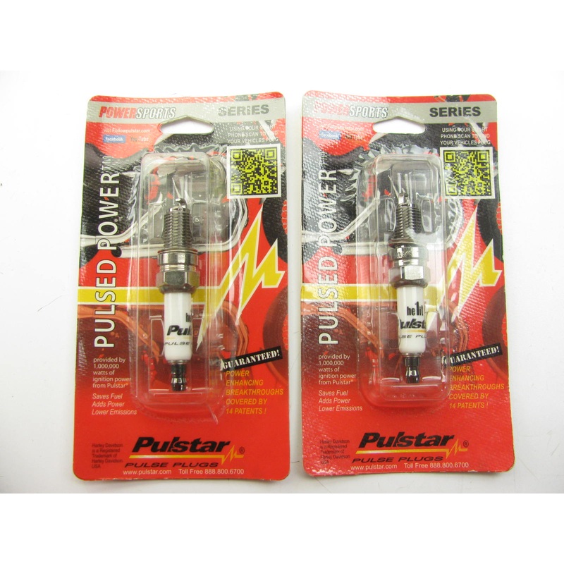 (2) Pulstar HE1IT Performance Ignition Spark Plugs For 1986-2011 Harley Davidson