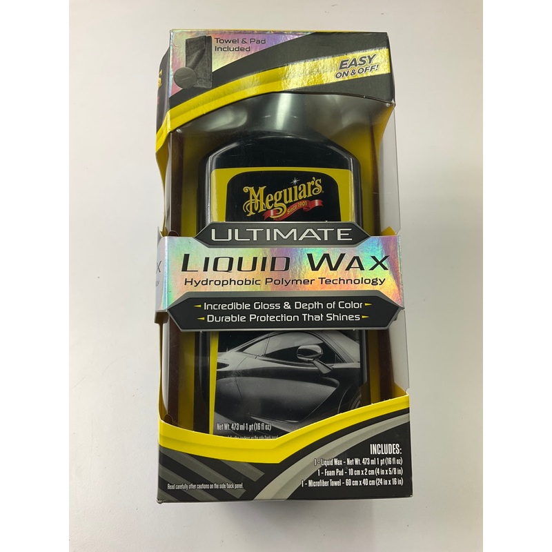 Meguiars G210516 Ultimate Liquid Wax Long-Lasting Easy To Use Synthetic Wax 16oz