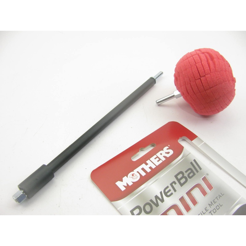 Mothers 05141 PowerBall Mini Metal Polishing Tool - Speed Polisher For Drill