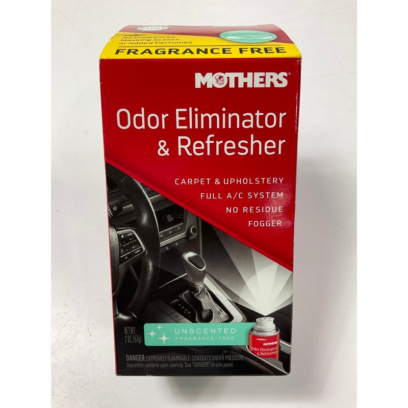 Mothers 06810 Odor Eliminator & Car Interior Refresher Unscented 2oz