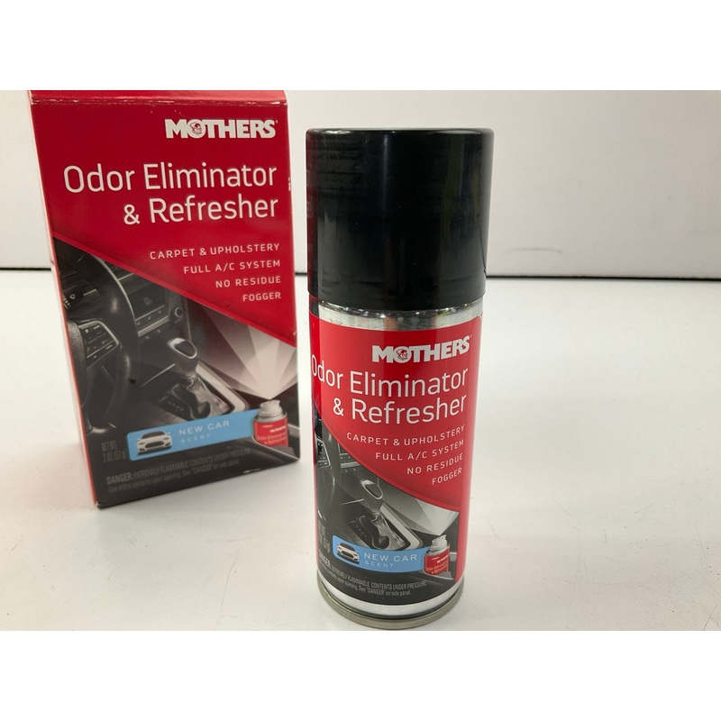 Mothers 06811 Odor Eliminator & Refresher, New Car Scent No Residue Fogger