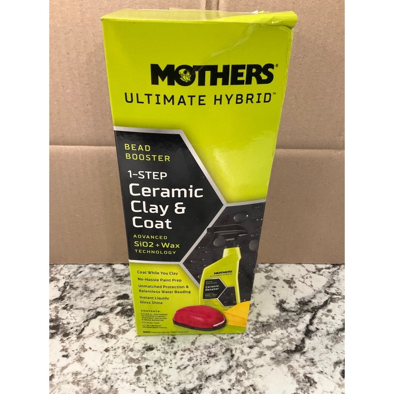 NEW, Mothers 07260 Ultimate Hybrid 1 Step Ceramic Clay & Coat Cleaning Kit