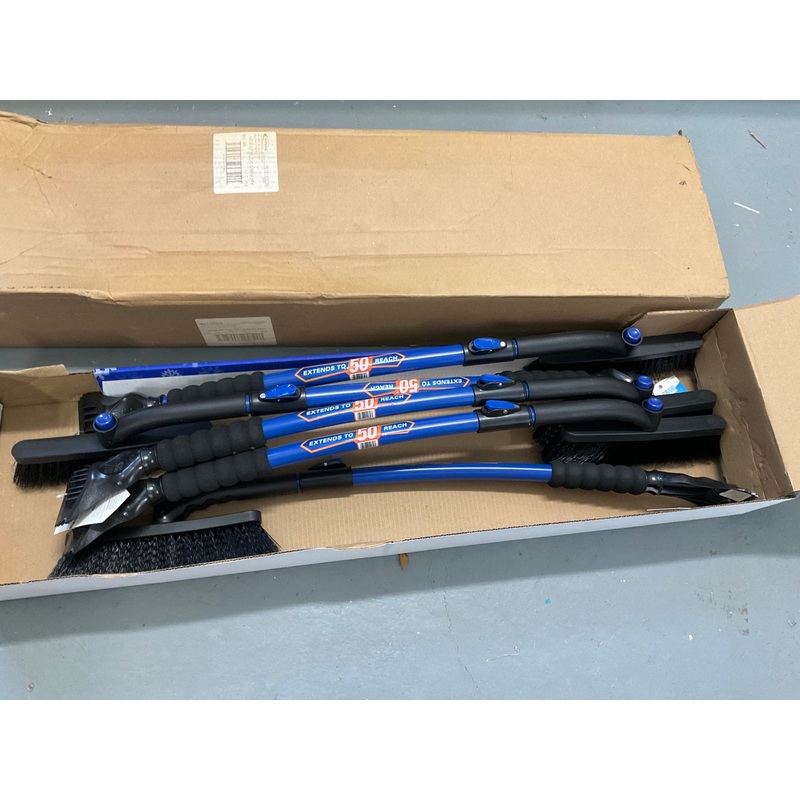 PACK OF 6 - Hopkins 14039 50'' Ice Scraper Brush Super Duty Extendable Snowbroom