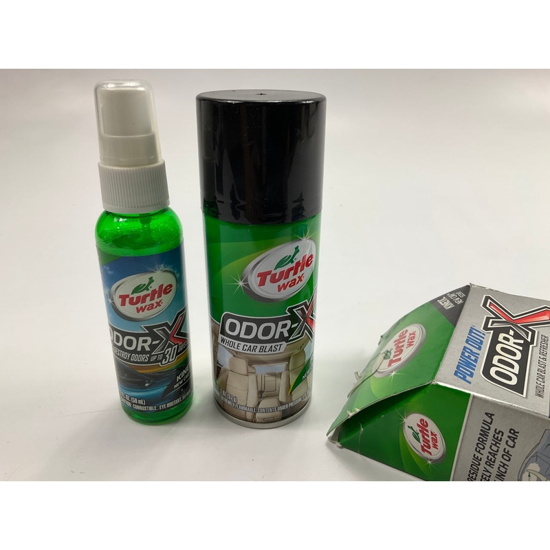 Turtle Wax 50653 Power Out Odor-X New Car Refresher 2FL OZ & Travel Spray