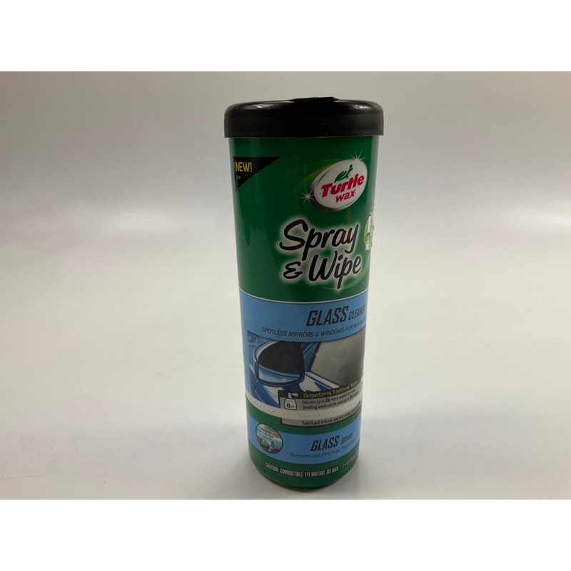 Turtle Wax Spray & Wipe 4-In-1 GLASS CLEANER Car Auto Mirror Windshield, Windows