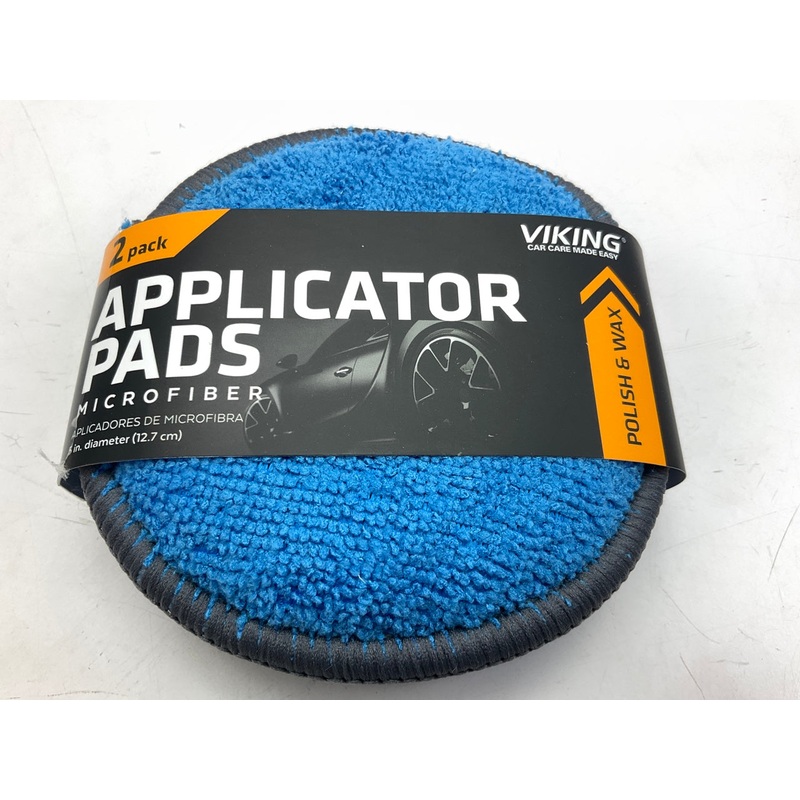 Viking 829300 5'' Polishing Buffing Applicator Pad Bonnet For Wax - Pack Of 2