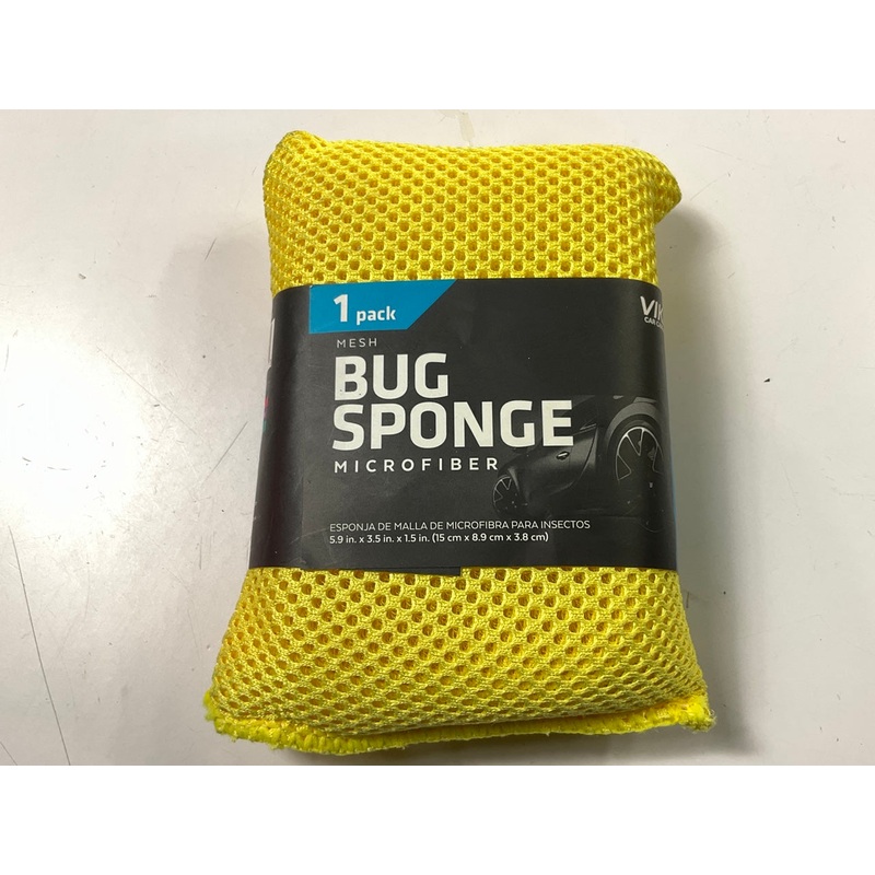 Viking 845100 6''x3.5'' Microfiber Mesh Bug Cleaning Wash Sponge For Bugs And Tar