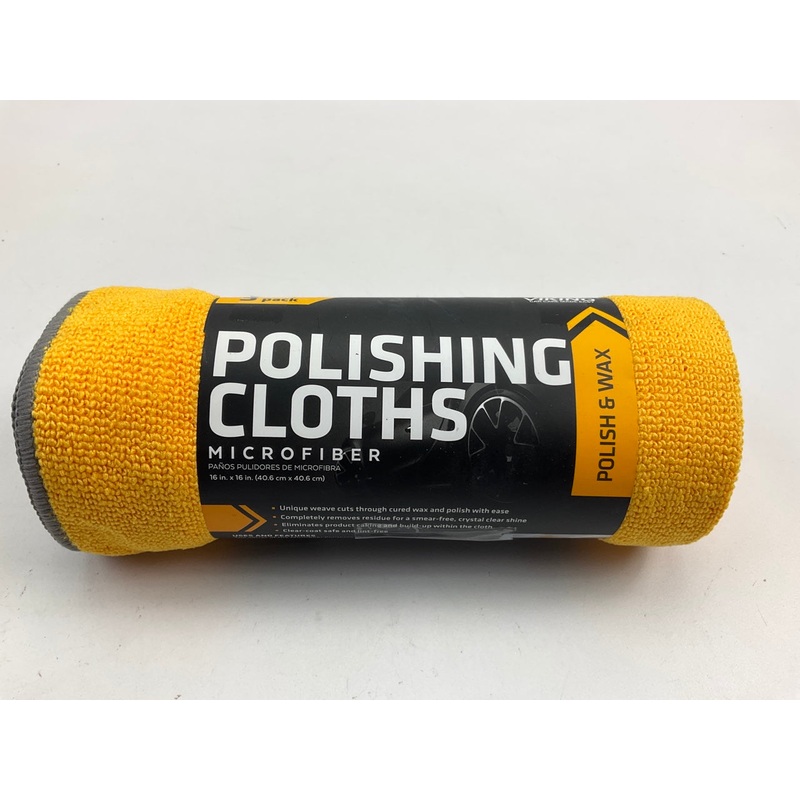Viking 854700 16 X 16 Inch Microfiber Polishing Cloth, 3 Pack