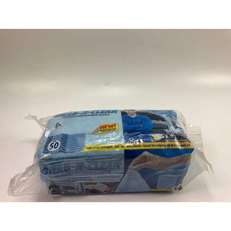 Viking 916000 Car Care Grab-N-Clean BLUE Microfiber Cloth Towels, 12''  X 12''