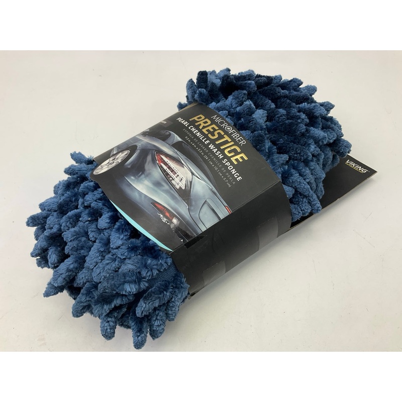 Viking 971100 9-1/2'' X 4-1/2'' X 2-1/2'' Pearl Microfiber Car Wash Chenille Sponge