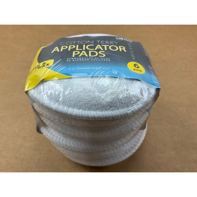 Viking 986016 Cotton Terry Cloth Applicator Pads - 6-Pack
