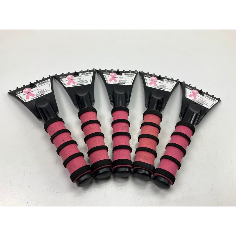 5 / PACK  Hopkins 994PKUS Mallory 10'' Ice Scraper - Pink - Snow Ice Scraper Tool