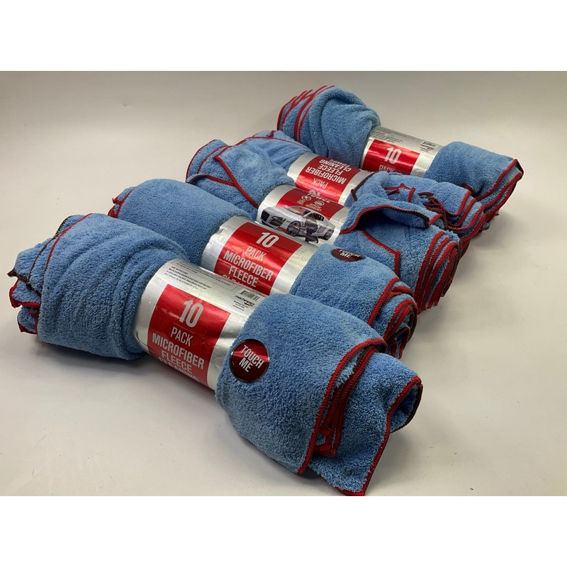 50 TOWELS - Machimpex 578189724 Microfiber Cloth Towel 16''x16'' Large Size, BLUE