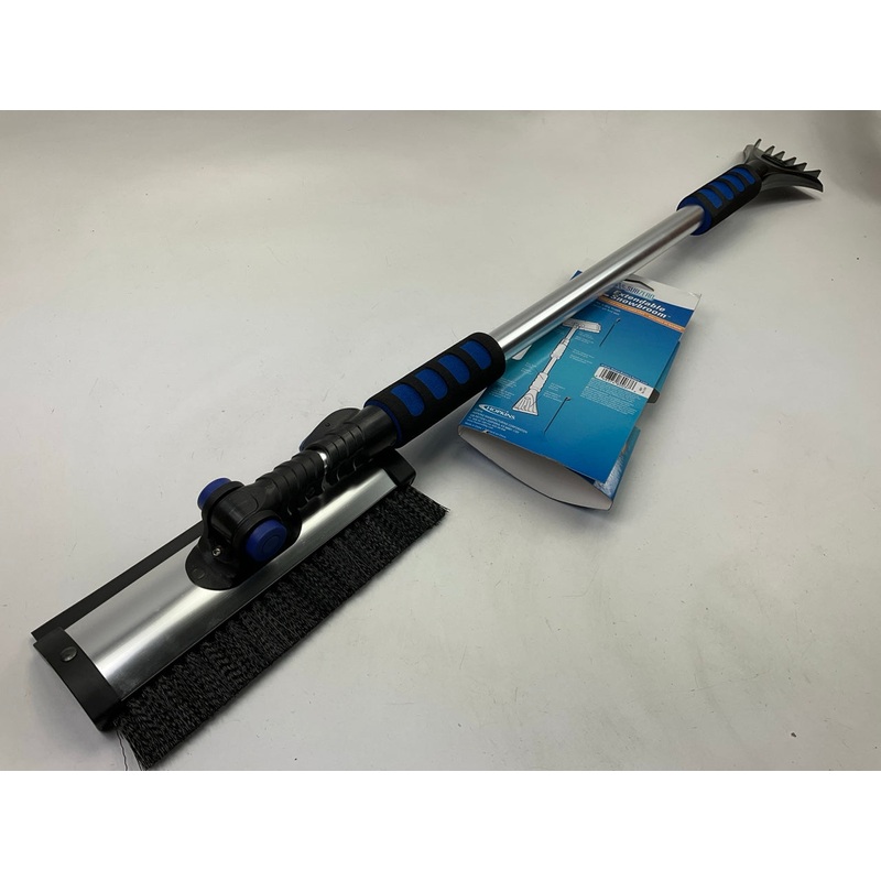 60'' Quick Lock Pivoting Head Snowbroom With Integrated Squeegee & Ice Scraper