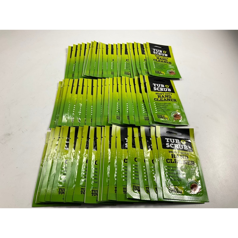 60 Single Packs - Tub O Scrub Heavy Duty Hand Cleaner 0.3 Oz Single Pack