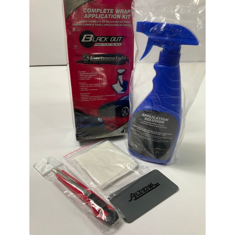 Alpena 29003 BLACK OUT NEW FLAT BLACK Complete Wrap Application Kit