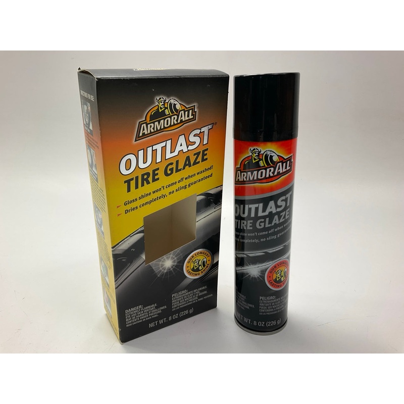ArmorAll 202382 Gloss Shine Outlast Tire Glaze, 8 Ounce, For Auto Detailing