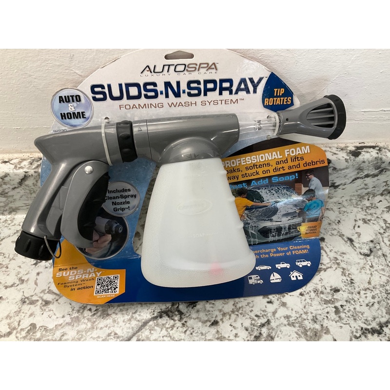 AUTOSPA 92230 Suds-N-Spray Foaming Wash System, Attaches To A Garden Hose