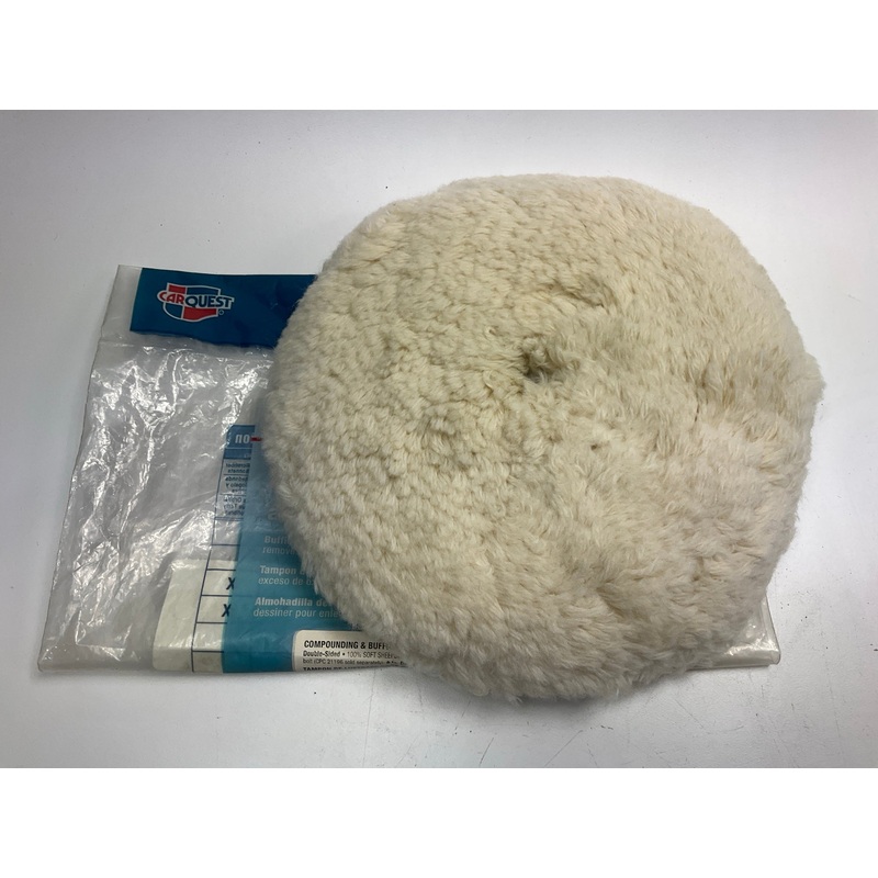 Carquest 21182 8'' Compounding Polishing Buffing Pad Bonnet 100% Soft Sheeps Wool