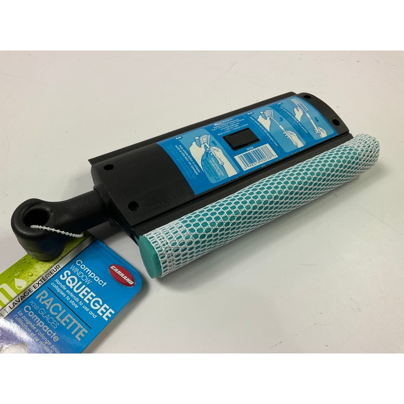 Carrand 9038 8'' Folding Compact Squeegee For Windows Extends To 15''