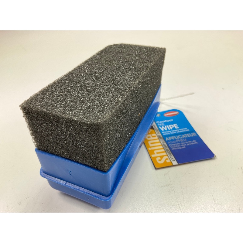 Carrand 92043 Contour Foam Tire Shine Wipe Applicator Brush