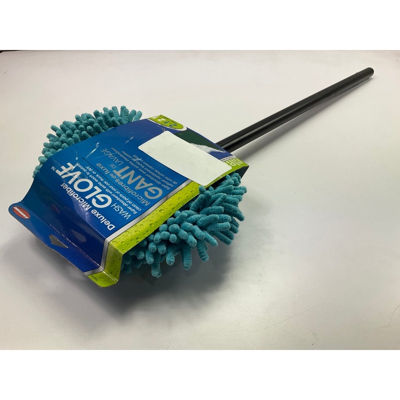 Carrand 93210 Deluxe Chenille Microfiber Wash Mop Glove W/ 48'' Extension Pole