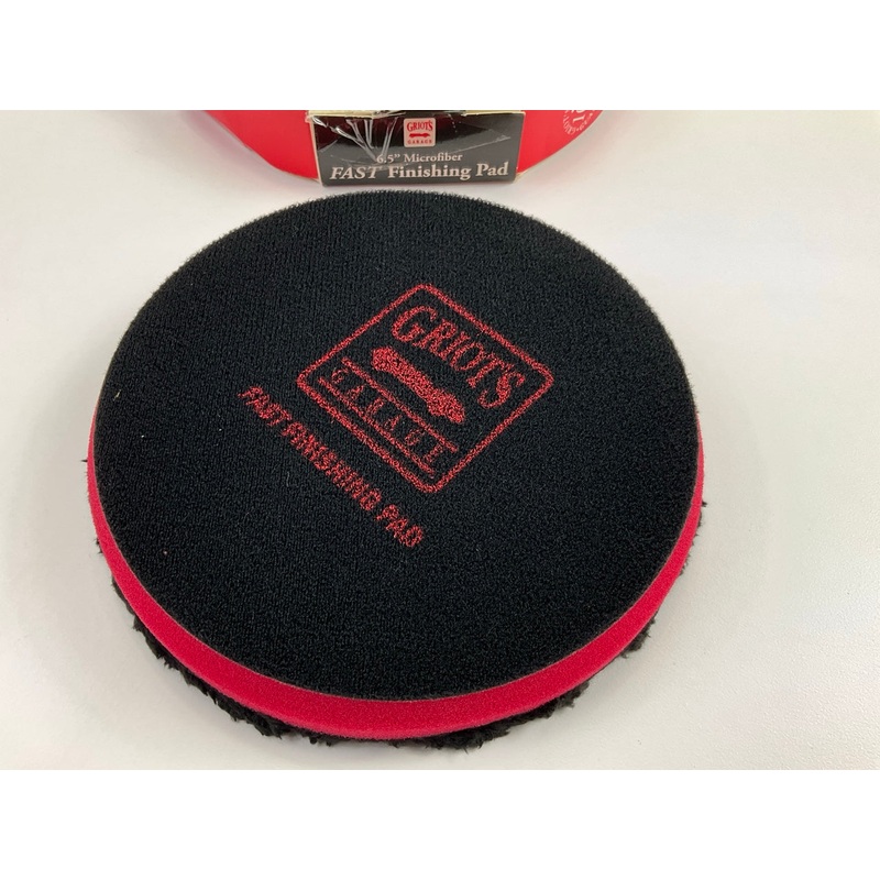 Griot's Garage 10426W BLACK 6-1/2'' Gentle Microfiber Fast Finishing Buffing Pad