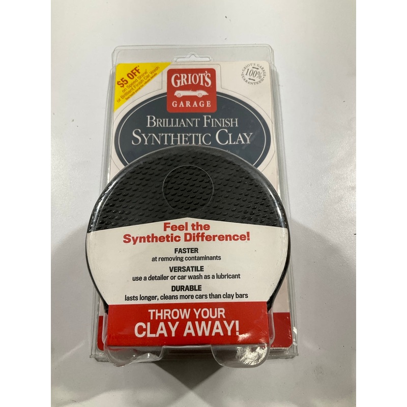 Griot's Garage 10691 Brilliant Finish Synthetic Clay - Creates Smooth Paint